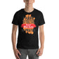 I SHALL SPEND THE FIRST THREE HOURS IN PRAYER Men's Motivational Black T-Shirt