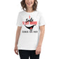 I Smile A Lot More Since We Met – Bold Edition White Motivational Women’s T-Shirt Lifestyle