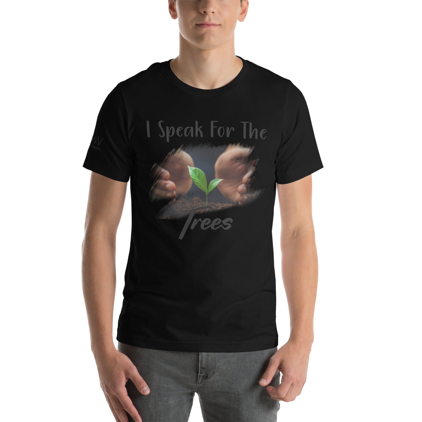 "I Speak for the Trees" Men's Motivational Black T-Shirt