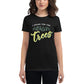 I Speak for the Trees Women’s Motivational Black T-Shirt