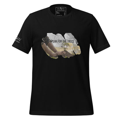 "I Speak for the Trees" Men's Motivational Black T-Shirt