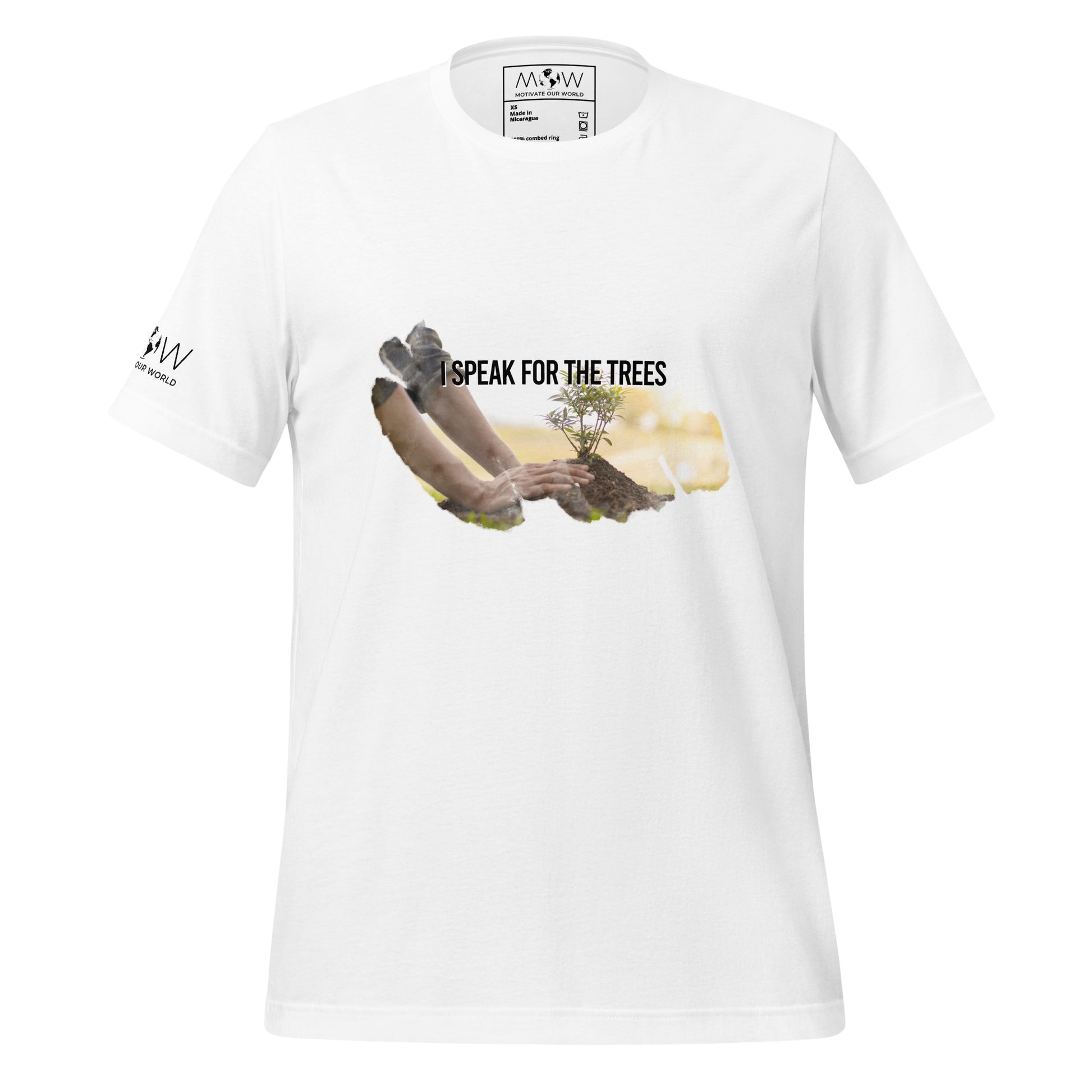 "I Speak for the Trees" Men's Motivational White T-Shirt