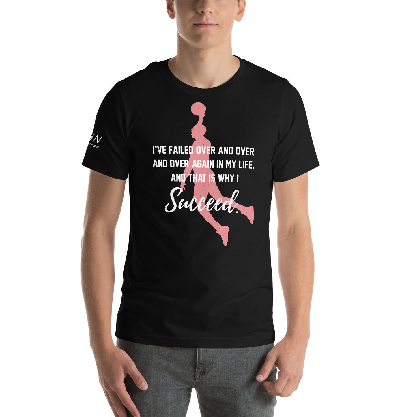 I Succeed Dunk Men's Motivational Black T-Shirt