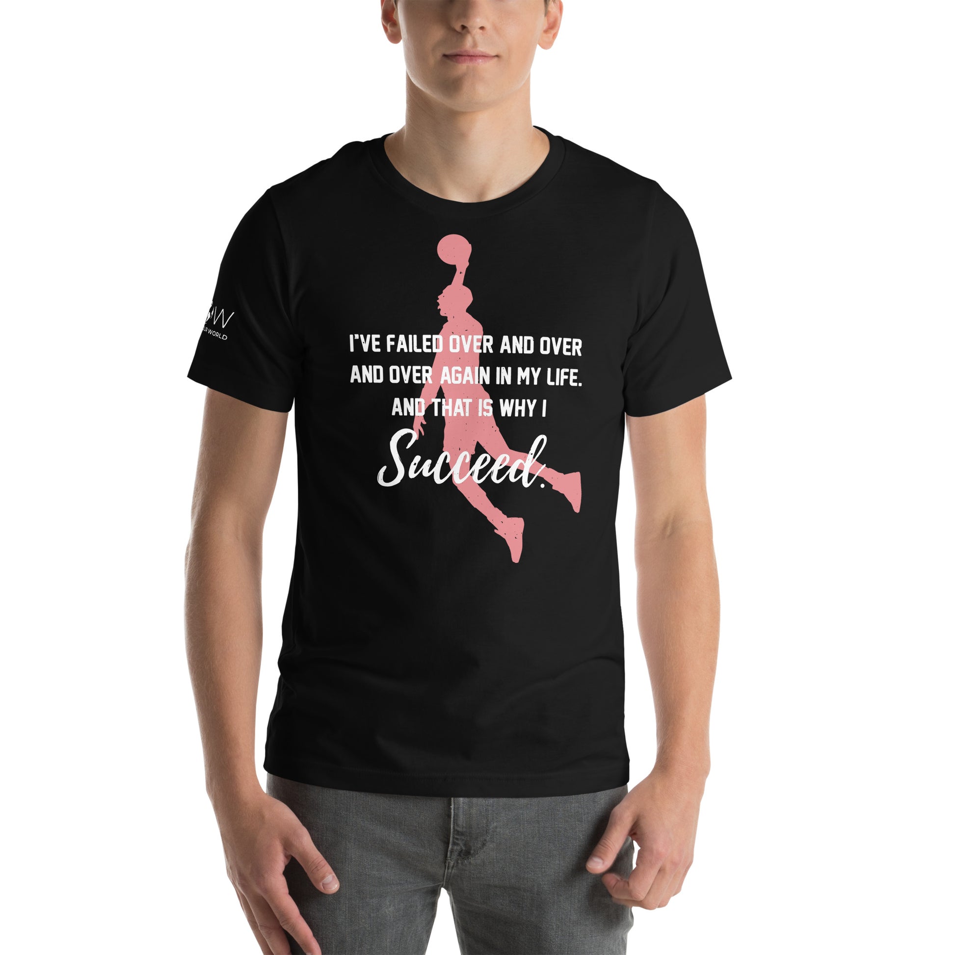 I Succeed Dunk Men's Motivational Black T-Shirt
