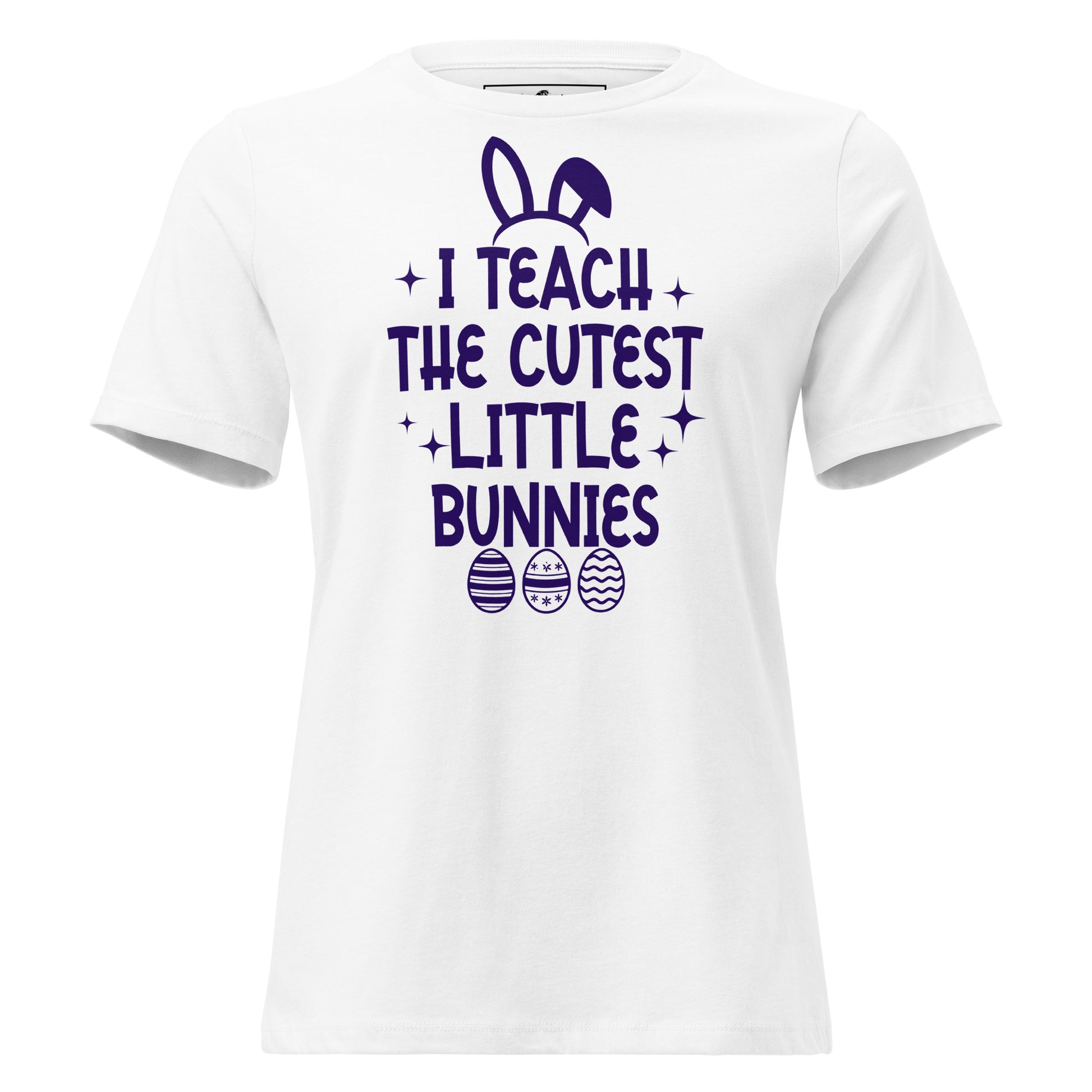 I Teach the Cutest Little Bunnies White Motivational Women’s T-Shirt