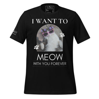 I Want to Meow with You Black Motivational Men's T-Shirt