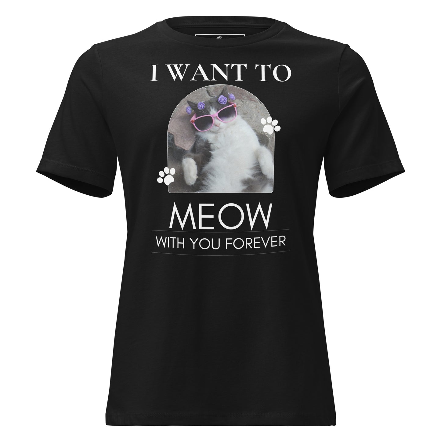 29.99I Want to Meow with You Black Motivational Women’s T-Shirt