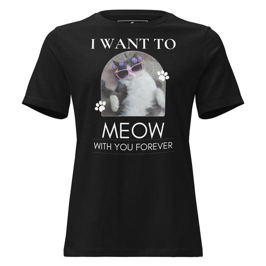 29.99I Want to Meow with You Black Motivational Women’s T-Shirt
