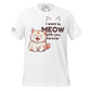 I Want to Meow with You Forever White Motivational Men's T-Shirt