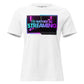 “I’d Rather Be Streaming” Vibrant Graphic White Motivational Women’s T-Shirt