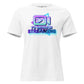“I'd Rather Be Streaming” Vibrant Neon White Motivational Women’s T-Shirt