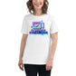 “I'd Rather Be Streaming” Vibrant Neon White Motivational Women’s T-Shirt Lifestyle