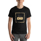 I'm Just Out Here Trusting God - Framed Men's Motivational Black T-Shirt