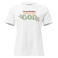 I'm Just Out Here Trusting God White Motivational Women’s T-Shirt
