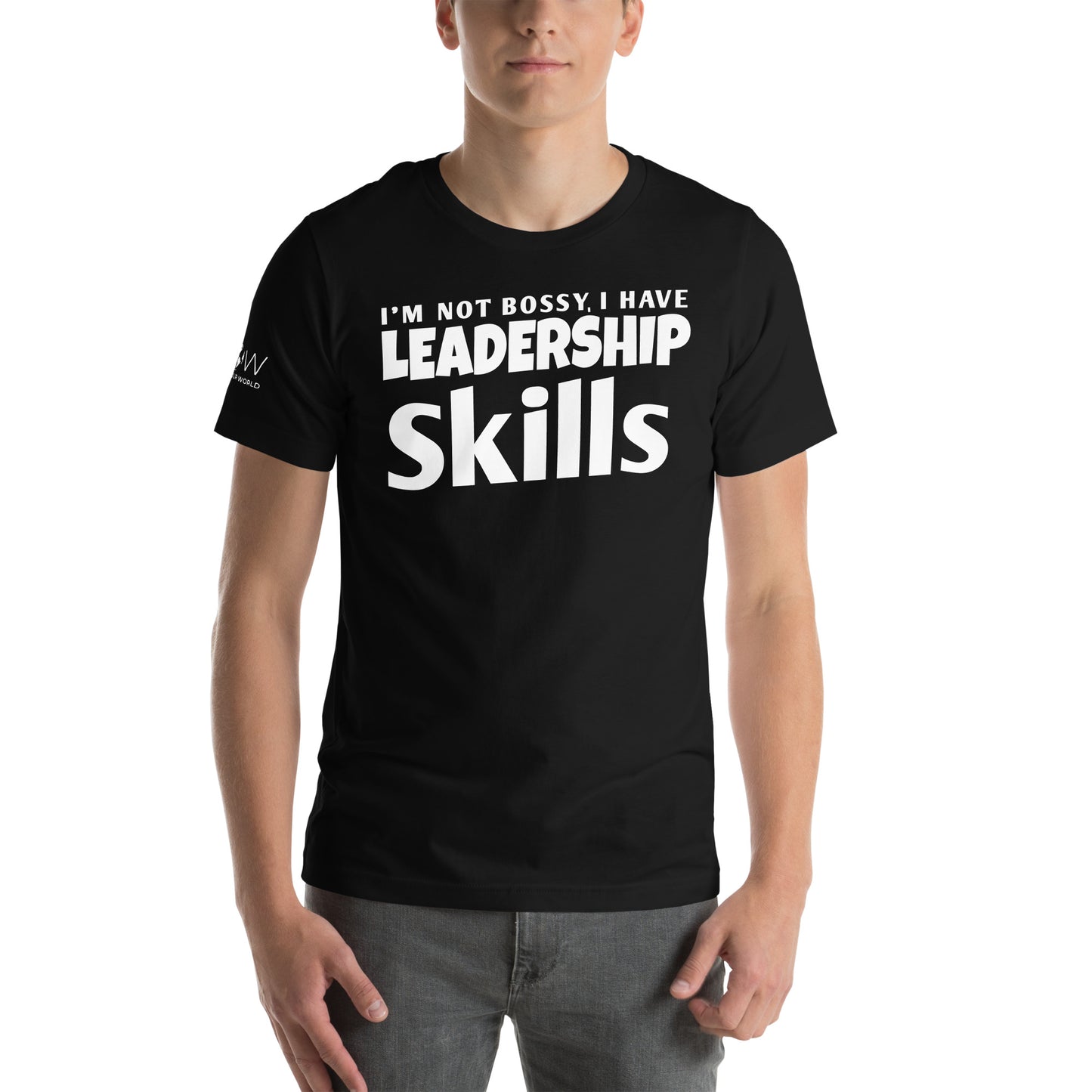 I’m Not Bossy, I Have Leadership Skills – Bold Wave Edition Black Motivational Men's T-Shirt