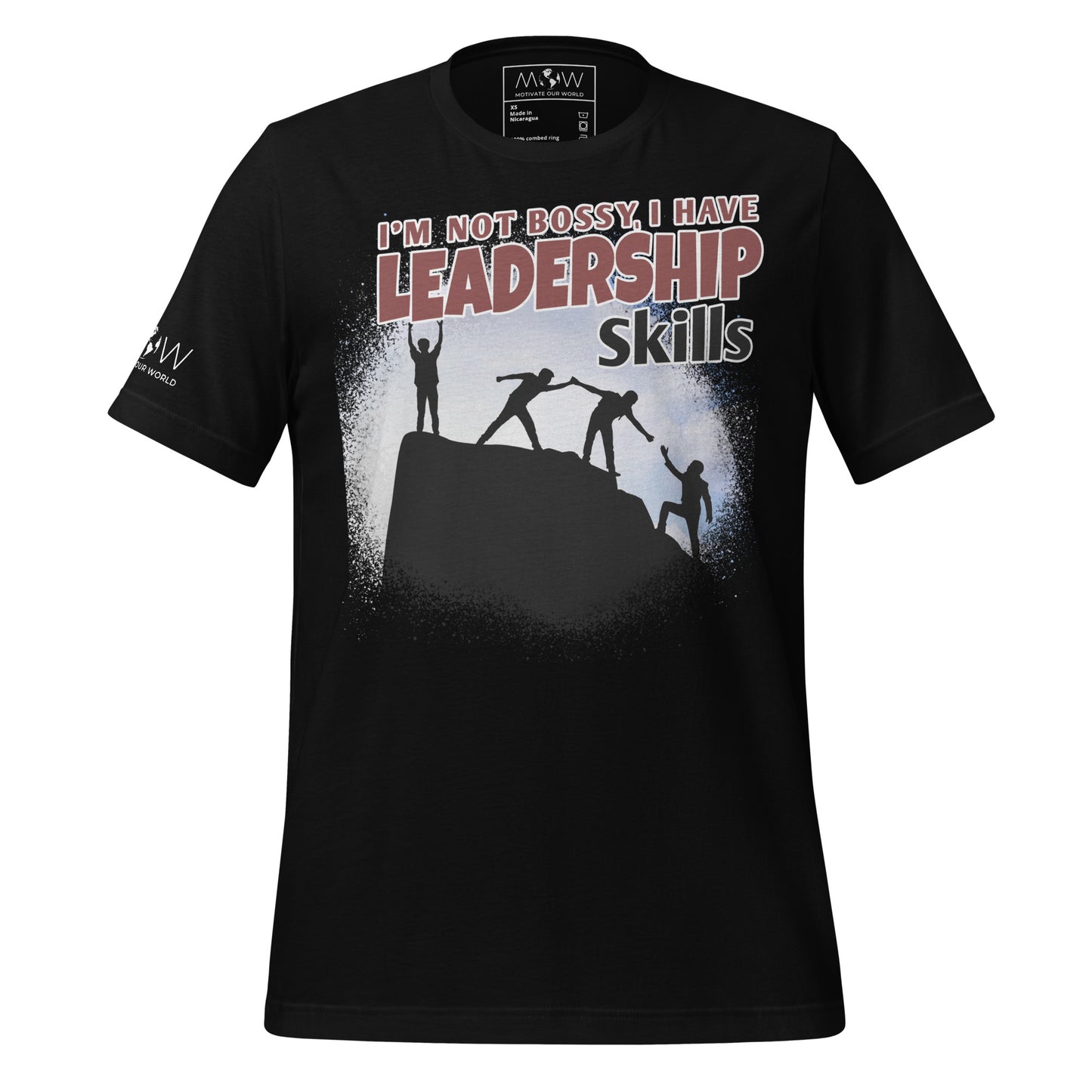 I’m Not Bossy, I Have Leadership Skills – Team Climb Edition Black Motivational Men's T-Shirt