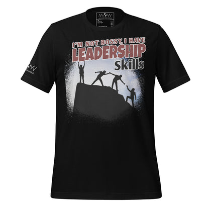 I’m Not Bossy, I Have Leadership Skills – Team Climb Edition Black Motivational Men's T-Shirt