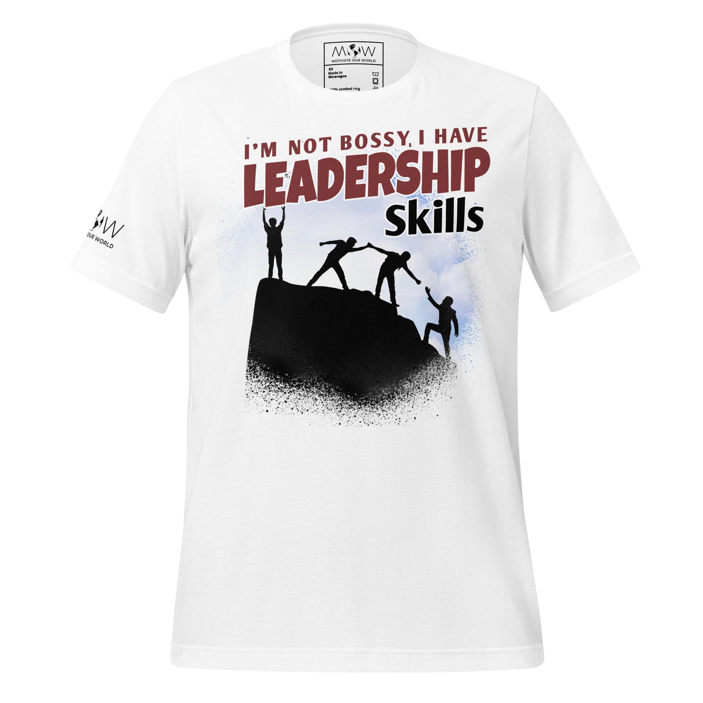 I’m Not Bossy, I Have Leadership Skills – Team Climb Edition White Motivational Men's T-Shirt