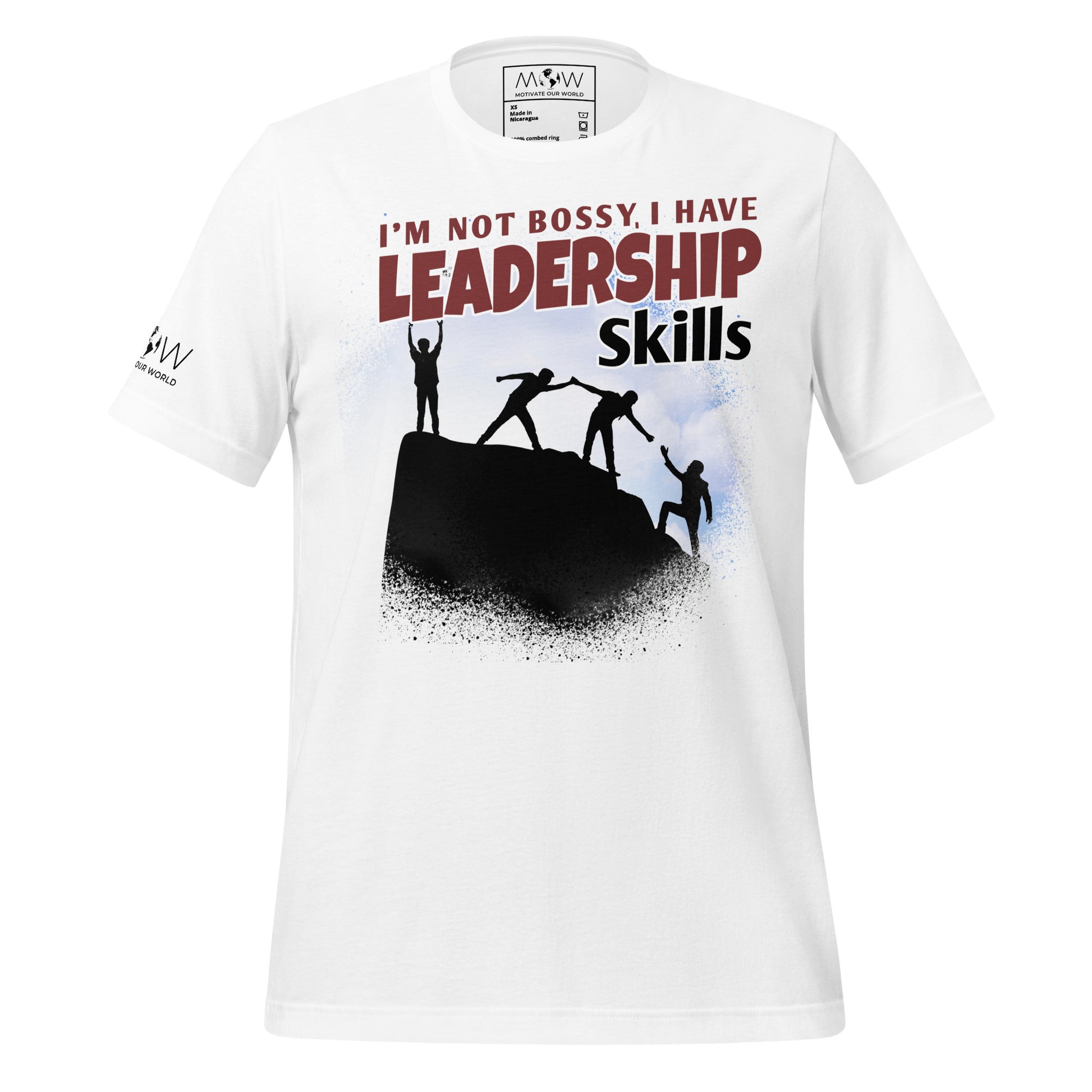 I’m Not Bossy, I Have Leadership Skills – Team Climb Edition White Motivational Men's T-Shirt