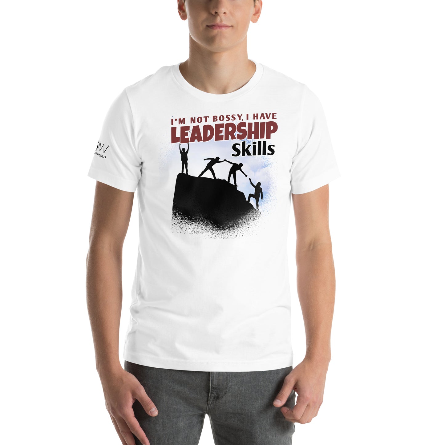 I’m Not Bossy, I Have Leadership Skills – Team Climb Edition White Motivational Men's T-Shirt