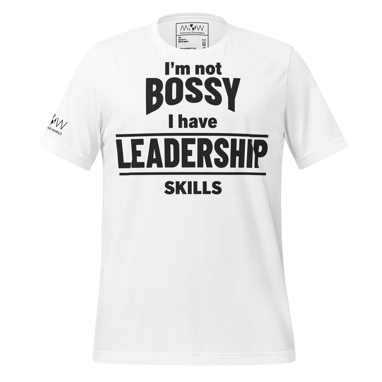 I’m Not Bossy, I Have Leadership Skills White Motivational Men's T-Shirt