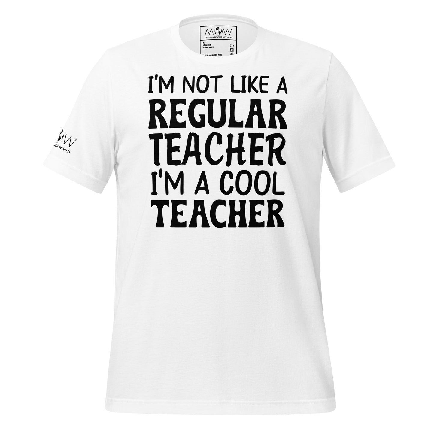 I’m Not Like a Regular Teacher, I’m White Motivational Men's T-Shirt
