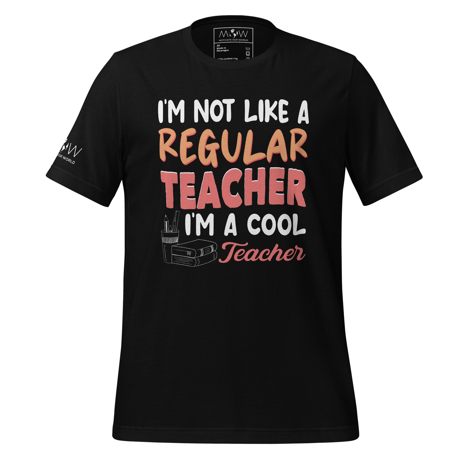 I’m Not Like a Regular Teacher, I’m a Cool Teacher Black Motivational Men's T-Shirt