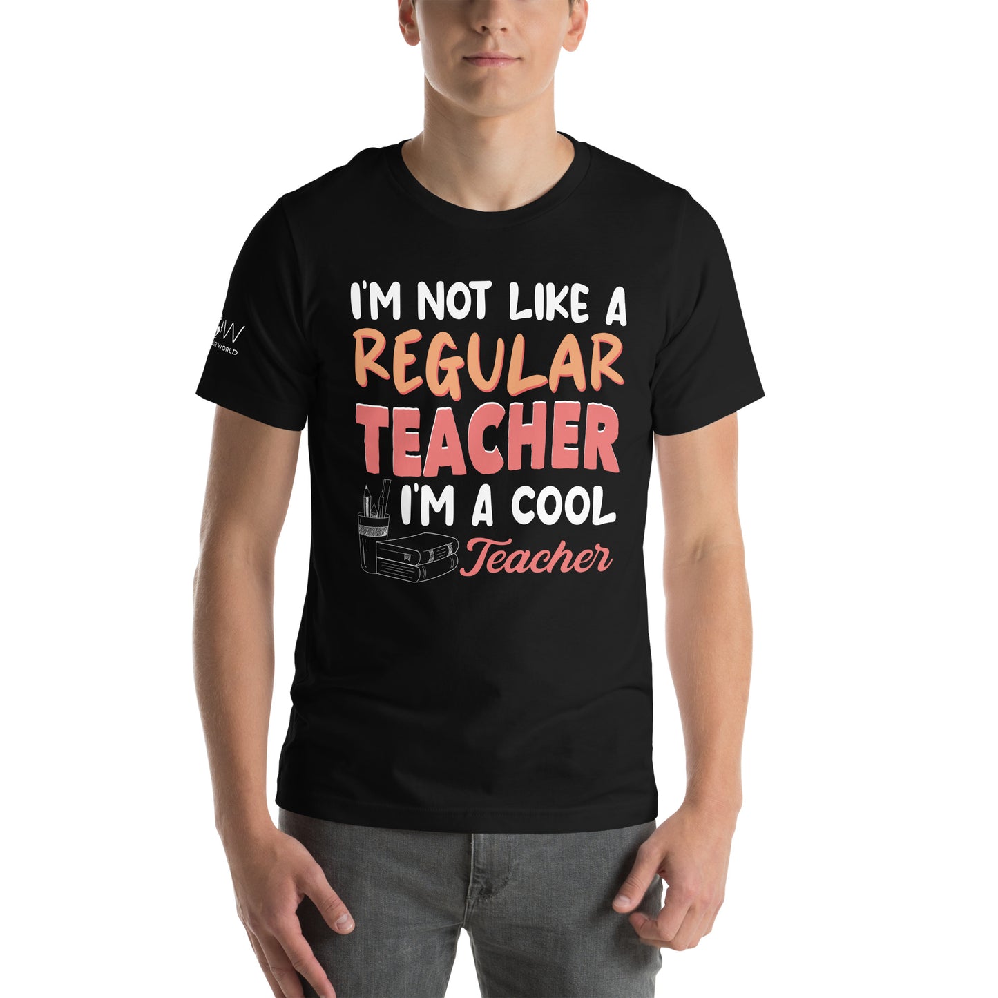I’m Not Like a Regular Teacher, I’m a Cool Teacher Black Motivational Men's T-Shirt