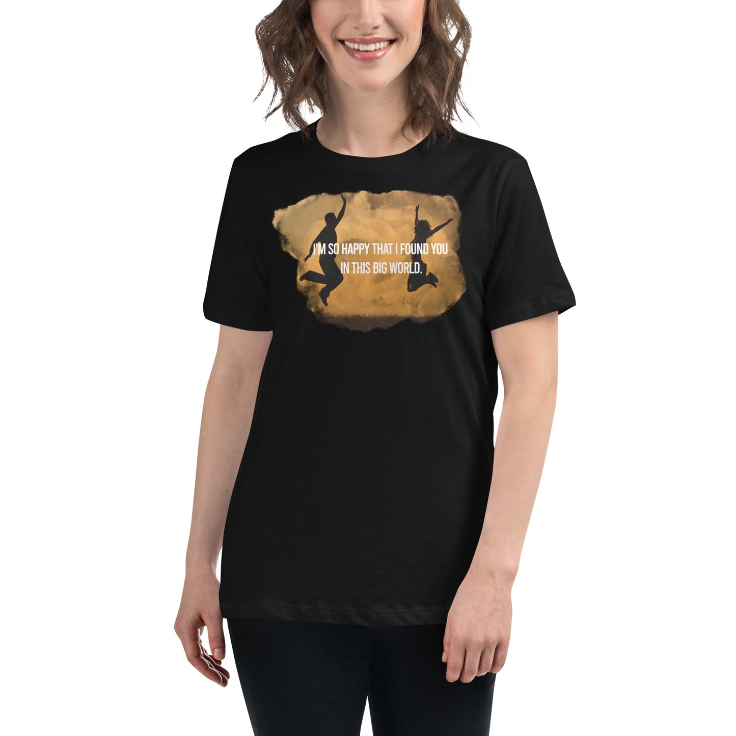 I’m So Happy That Black Motivational Women’s T-Shirt Lifestyle