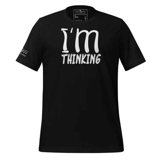 I'm Thinking – Mood Black Motivational Men's T-Shirt