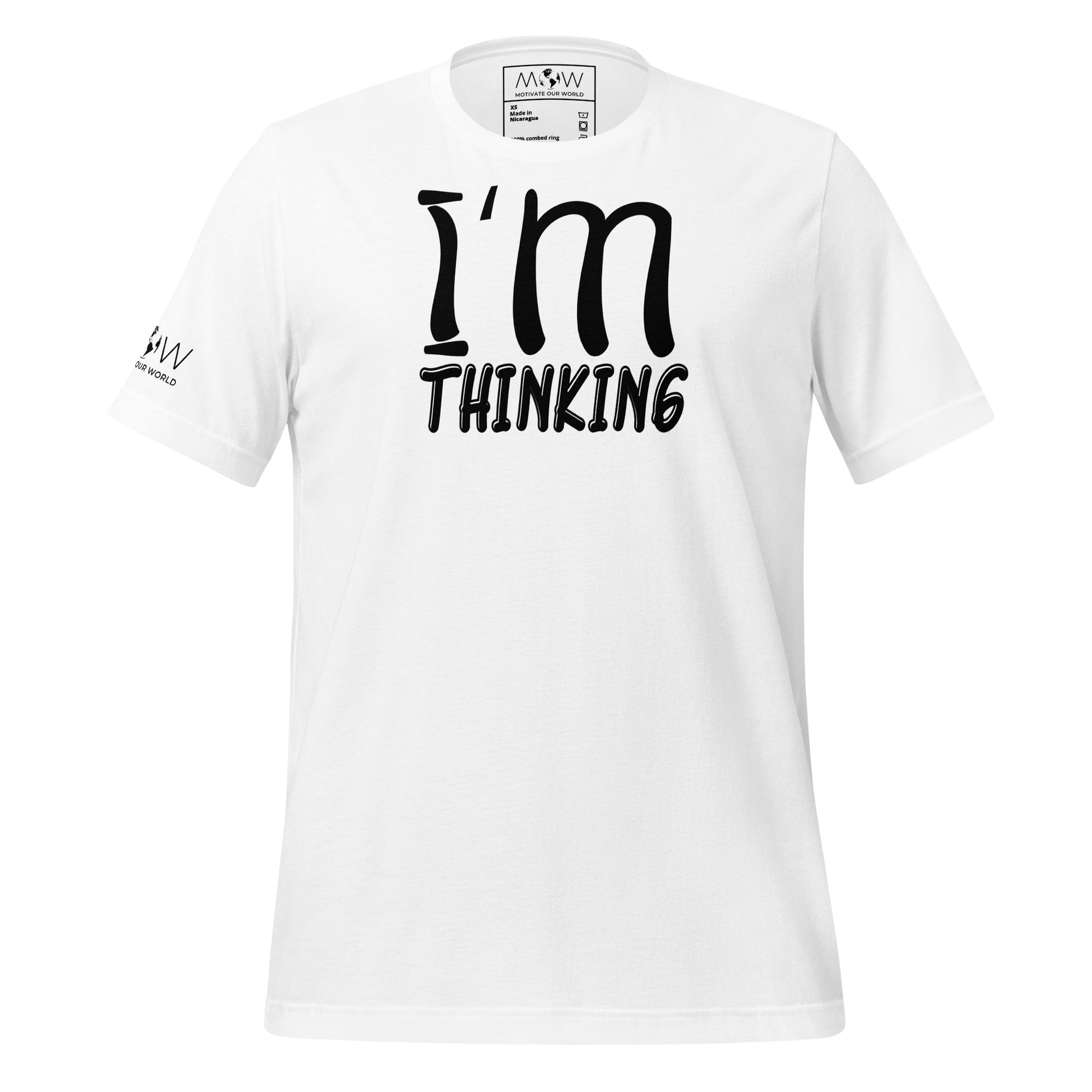 I'm Thinking – Mood White Motivational Men's T-Shirt