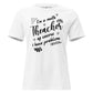 I’m a Math Teacher, Of Course I White Motivational Women’s T-Shirt