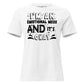I’m an Emotional Mess and It’s Okay White Motivational Women’s T-Shirt