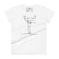 "If You Can’t Outplay Them, Outwork Them" Minimalist Women’s Motivational White T-Shirt