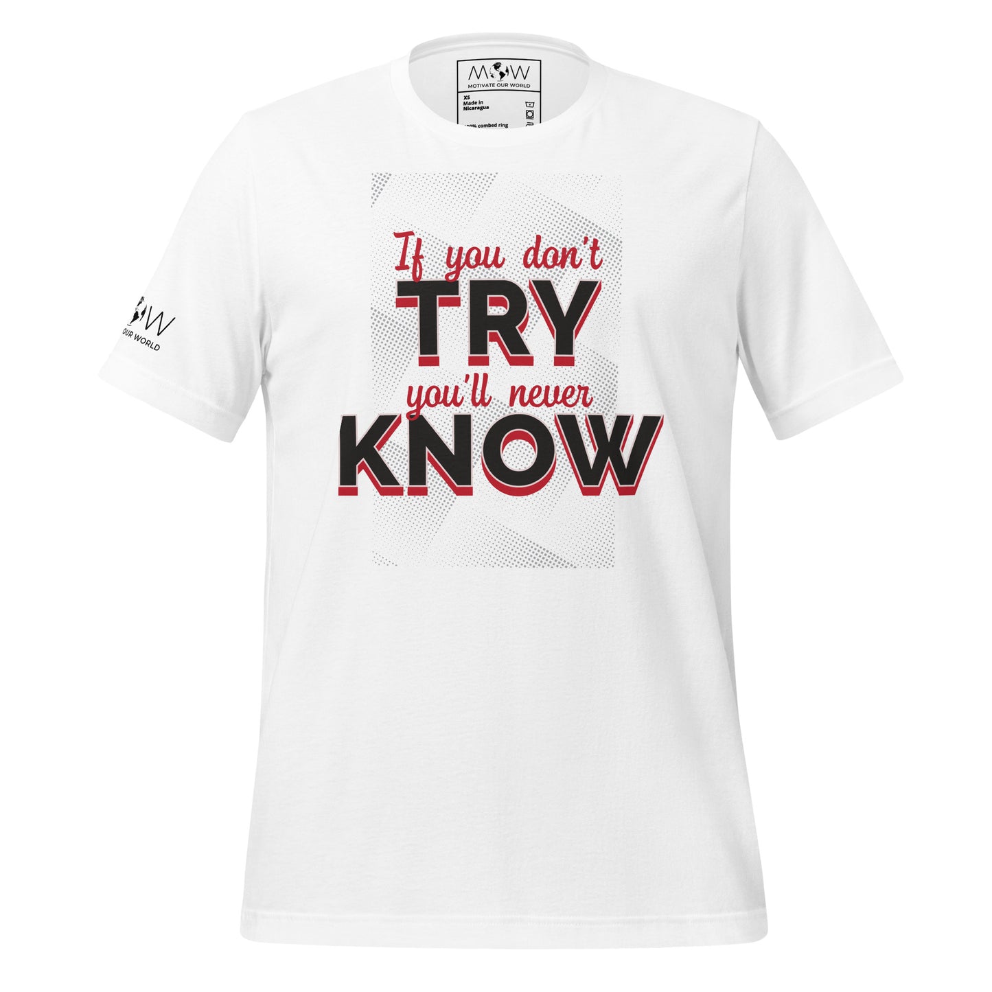 If You Don't Try Men's Motivational White T-Shirt