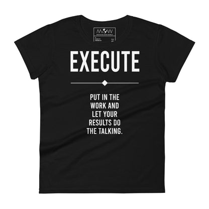 If You Don’t Try, You’ll Never Know Women’s Motivational Black T-Shirt