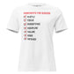 Ingredients for Success White Motivational Women’s T-Shirt