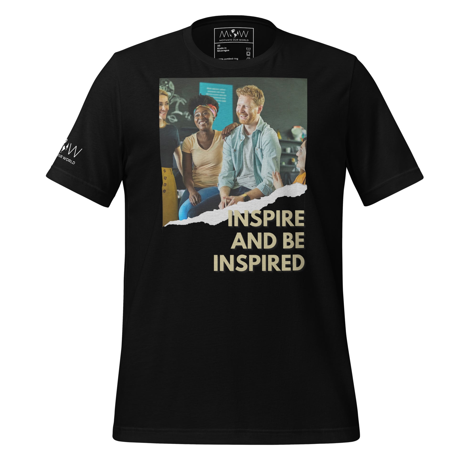 Inspire Black Motivational Men's T-Shirt