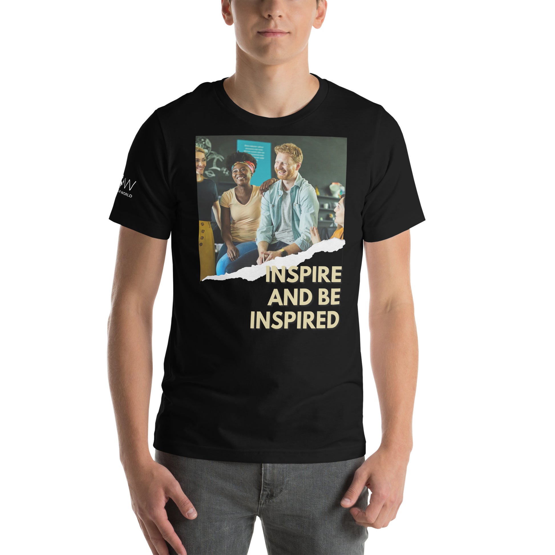 Inspire Black Motivational Men's T-Shirt