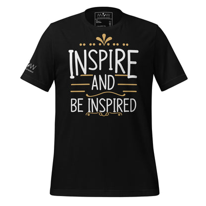 Inspire and Be Black Motivational Men's T-Shirt