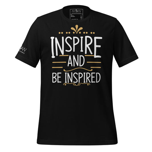 Inspire and Be Black Motivational Men's T-Shirt