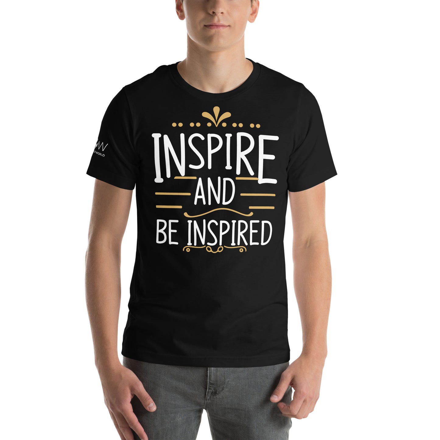 Inspire and Be Black Motivational Men's T-Shirt