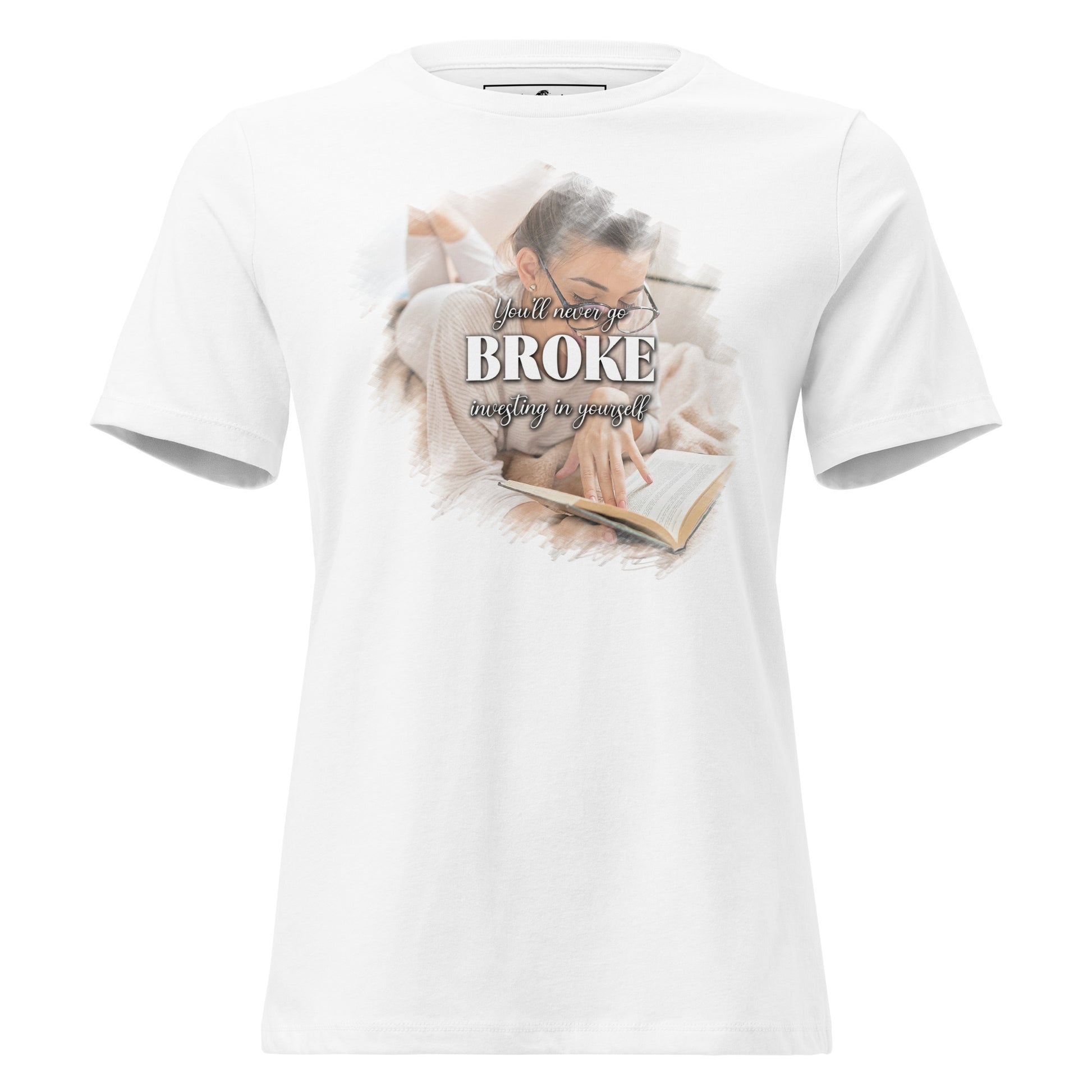 Invest In Yourself Focus White Motivational Women’s T-Shirt