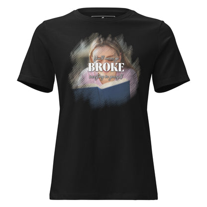 Invest In Yourself Reader Black Motivational Women’s T-Shirt