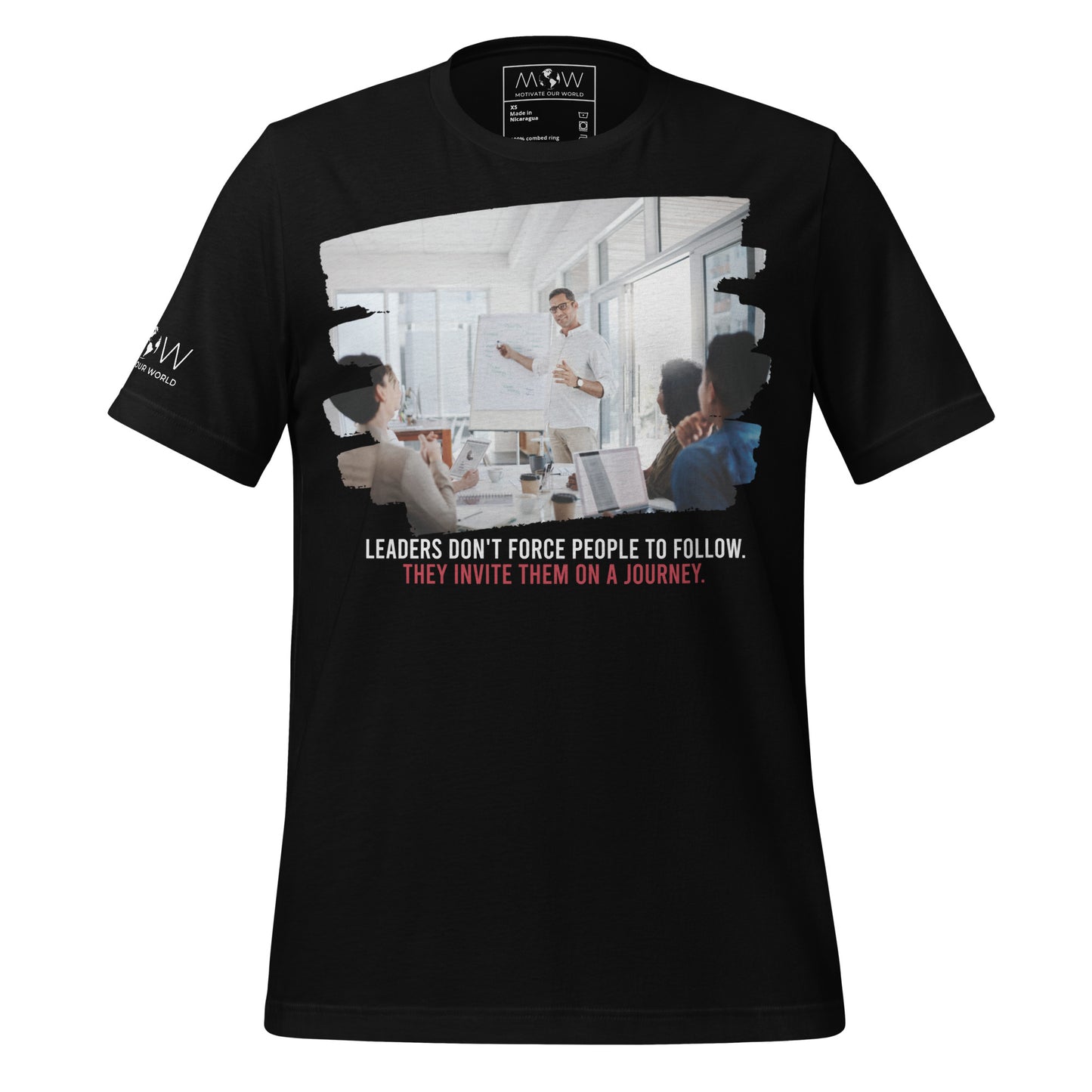 Invite Them on a Journey – Leadership Team Edition Black Motivational Men's T-Shirt