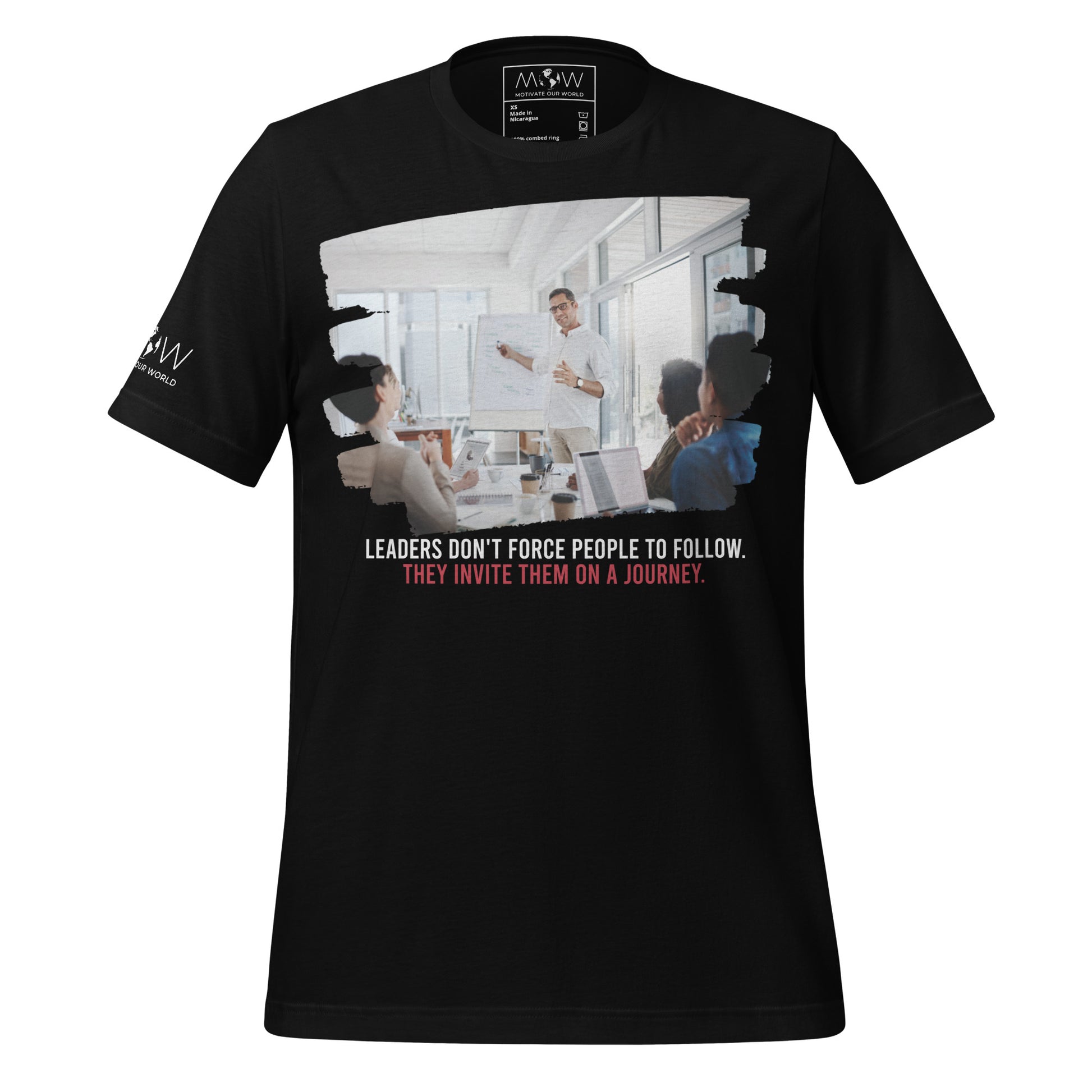 Invite Them on a Journey – Leadership Team Edition Black Motivational Men's T-Shirt