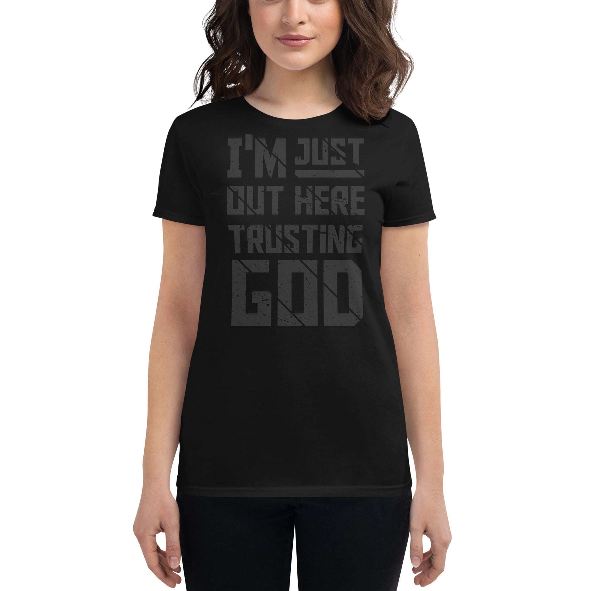 It Is Well Women’s Motivational Black T-Shirt