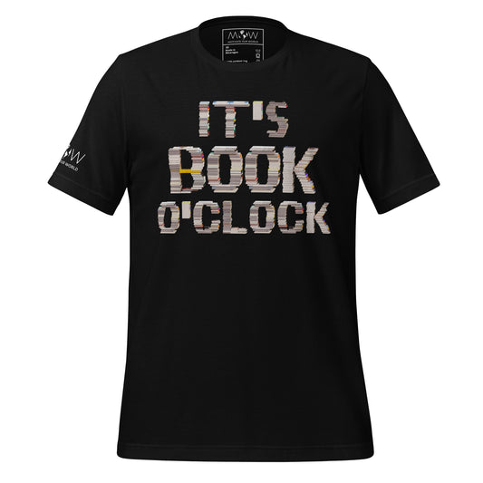 It's Book O'Clock Black Motivational Men's T-Shirt