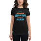 It's Not Whether You Get Knocked Down Women’s Motivational Black T-Shirt