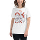 It's OK to Be Not OK White Motivational Women’s T-Shirt Lifestyle